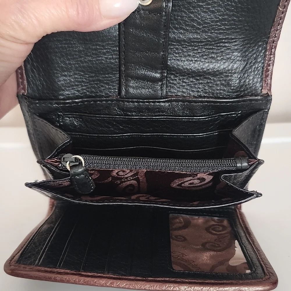 Brighton Leather Crossbody Wallet